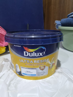 Моющаяся краска для стен и потолков Dulux Ultra Resist Кухня и Ванная матовая база BW 2,5 л #55, Анжела Т.