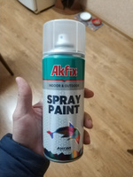 Акриловая аэрозольная краска Akfix Spray Paint, 400 мл, эффект нержавеющей стали #97, Дмитрий 