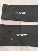 Рукава спортивные GO FIT Sports Sleeves, размер M, компрессионные нарукавники для волейбола, футбола и баскетбола, аксессуары для спорта, бега и велосипеда, защита от солнца, черный #24, Татьяна К.