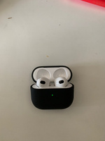 Чехол для AirPods 3 / Защитный чехол с дизайном под кожу HardShell для Аирподс 3, Цвет: Черный #107, Владимир Б.