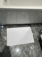 Полотенце-коврик махровое для ног TM TEXTILE 50x70 белый 117, 1шт.,плотность 700 #63, Наталия Г.