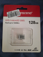 Transcend Карта памяти MicroSD 128GB 300S UHS-I U3 без адаптера / TS128GUSD300S #10, Владимир Е.
