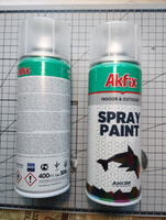 Акриловая аэрозольная краска Akfix Spray Paint, 400 мл, RAL 8017, коричневая #104, Александр К.