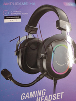 Игровая гарнитура Fifine H6 Gaming Headsets c RGB подсветкой (Black), Полноразмерные игровые наушники, Гарнитура для PC, MAC, PS #63, Алексей К.