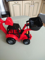 Синий трактор с ковшом машинка игрушка детская для мальчиков #6, Самырат М.