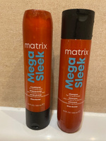 Matrix Mega Sleek Профессиональный шампунь для гладкости непослушных волос с маслом ши, 300 мл #7, Анастасия Т.