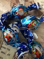 Конфеты шоколадные Дед мороз синий с начинкой Лесной орех 200 гр в коробке #1, Марина В.