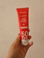 Солнцезащитный крем spf 50 для лица и тела Календула PINK, детский 0+, Levrana, 100 мл #38, Дарья Д.