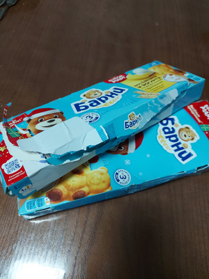 Пирожное Медвежонок Барни с бананом и йогуртом, 150 г - купить с ...