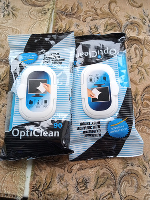 Влажные салфетки Opti Clean 90 шт для всех типов экранов - купить с ...