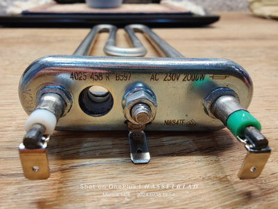 ТЭН( IRCA Италия) для стиральной машины BOSCH, Siemens 2000 Вт, L-203мм ...