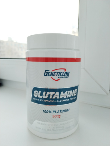 Глютамин Geneticlab Nutrition Glutamine Powder 500 грамм без вкуса ...