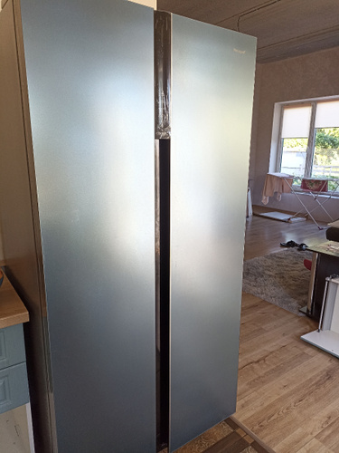 Холодильник Weissgauff WSBS 600 BG NoFrost Inverter, голубой - купить ...