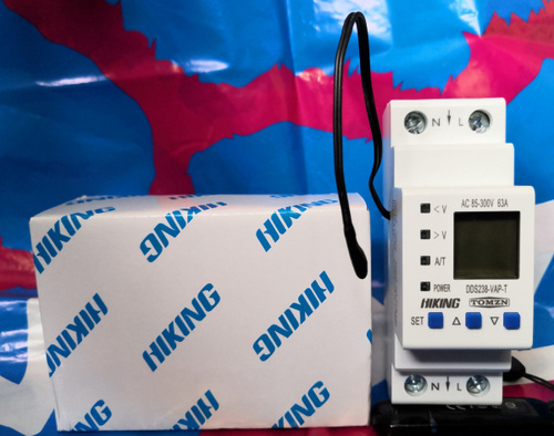 Реле контроля напряжения TOMZN DDS238-VAP-63 с защитой от перегрузки по ...