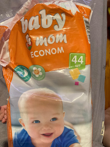 Baby Mom Подгузники детские дневные (ночные) 128 шт с КРЕМОМ БАЛЬЗАМОМ ...