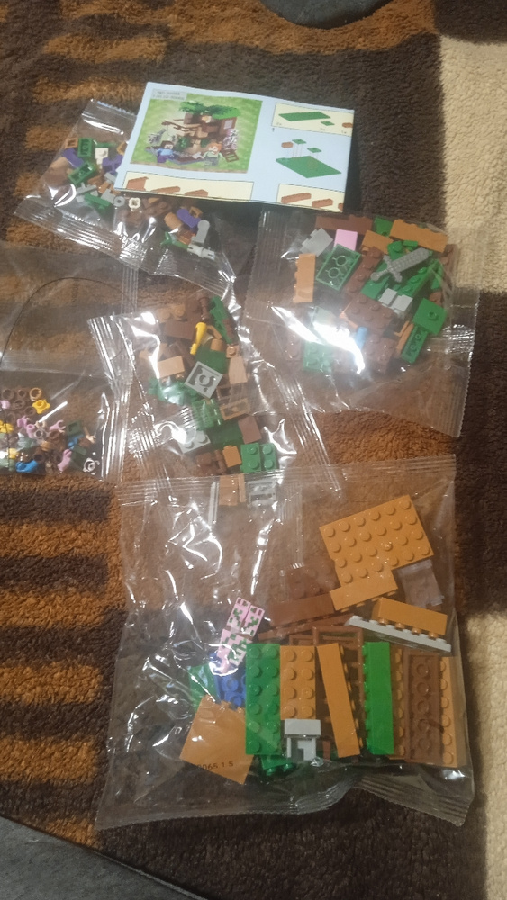 Конструктор лего Майнкрафт для мальчиков Игрушечный дом на дереве , 260 ...