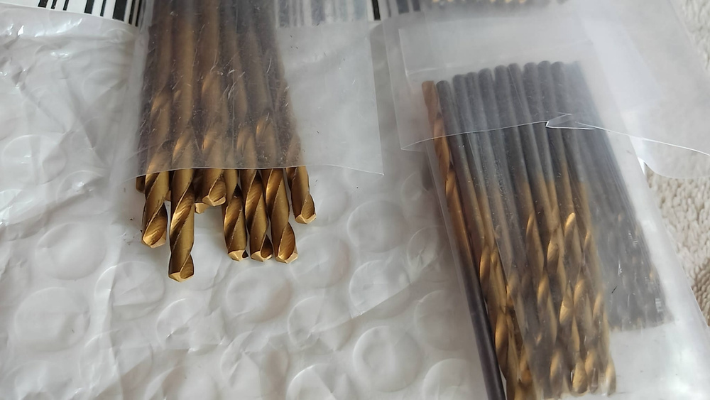 Профессиональные сверла с титановым покрытием, 50 шт., набор сверл из ...