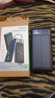 Повербанк 50000 mah с солнечной зарядкой, мощный Power Bank/солнечная батарея / внешний аккумулятор со встроенными кабелями Usb, Lightning, Type-C, Micro usb #65, Александр К.