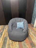 Бескаркасное мягкое кресло aLounge - Butterfly Sofa - Luscious Grey (велюр, темно-серый) - современная мебель в гостиную, спальню, детскую, офис, на балкон #46, Элеонора А.