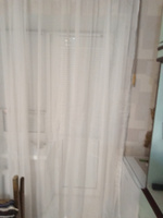 LUX CURTAIN Тюль высота 240 см, ширина 500 см, крепление - Лента, БЕЛЫЙ #63, Ольга М.