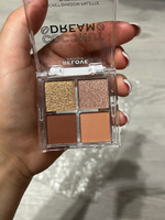 RELOVE REVOLUTION Тени для век POCKET PALETTE: палетка для глаз Coconut Dream, матовые, блестящие, коричневые, нюдовая, золотые #7, Александра У.