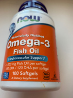 NOW Omega-3 / Омега-3 1000мг 100 капсул #34, Карина К.