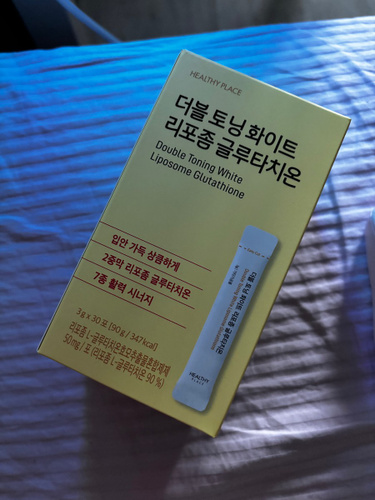 healthy place double toning white glutathione 30 sticks Amazon.com: HEALTHY PLACE Double Toning White Liposome Glutathione Korean  Beauty Supplement – Liposomal L-Glutathione, Vitamin C 500 mg, Vitamin E,  Biotin & Fish Collagen 500 mg, Lime-Lemon Flavor – 30 Packets : main image 1