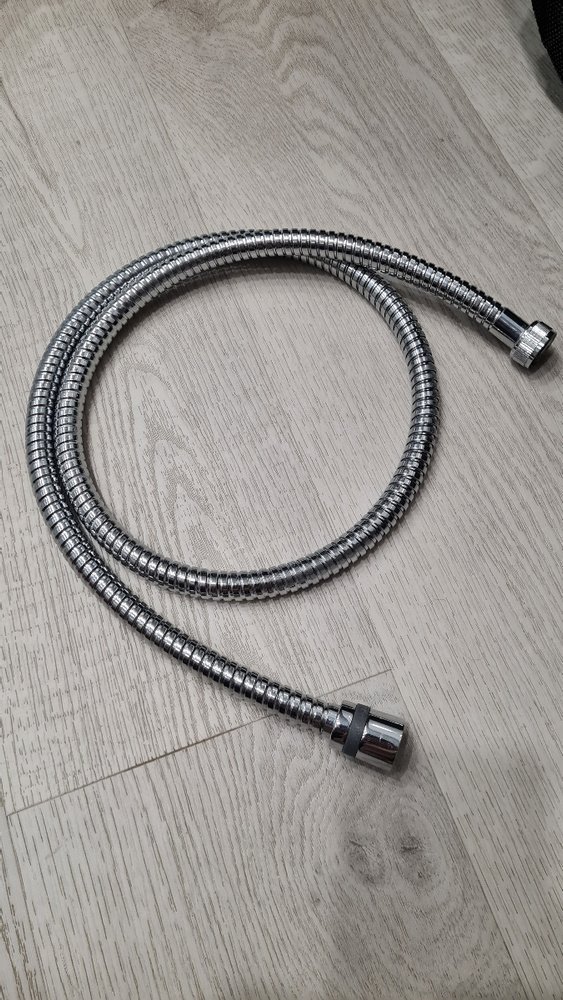 Lemark LE8028S "Аксессуары" Шланг душевой двухзагибный 1,2м, сталь хромированная, пакет с подвесом — купить в Алматы
