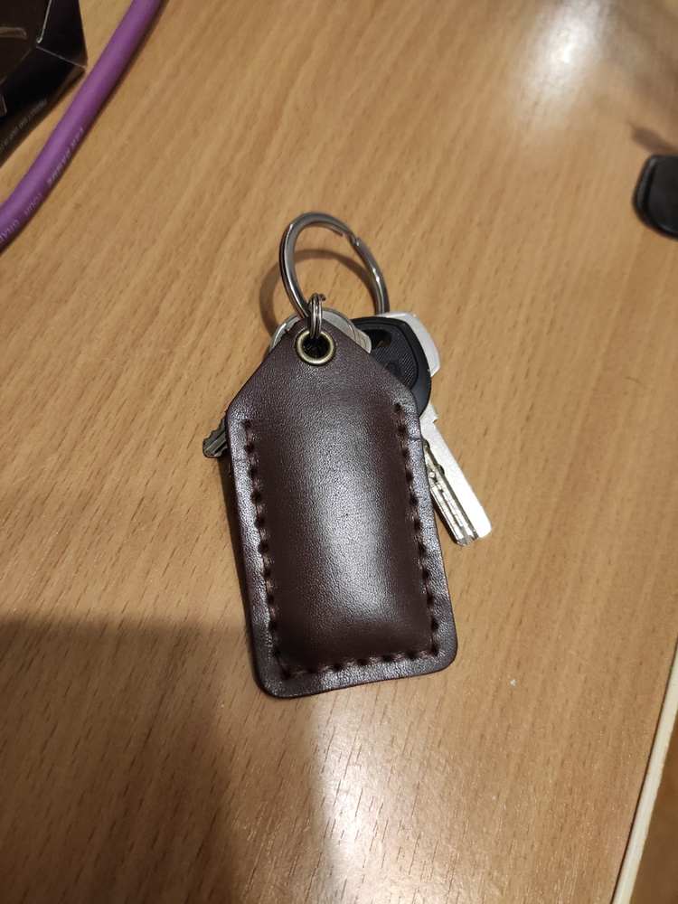 Чехол-брелок для карт ПИК, Тройка, Стрелка, Подорожник из натуральной ...