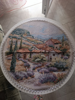 Салфетка гобеленовая Лавандовое лето 46 см #107, Галина К.