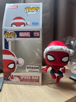 Фигурка Funko Pop! Spider-Man Holiday in Hat (Стикер Amazon (Фанко Поп новогодний Человек-Паук в шапочке Санты)) #17, Екатерина Ф.