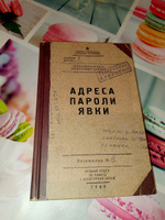 Записная книжка, блокнот для записей и рисования, твердая обложка, блокнот с принтом Адреса,пароли, явки #29, Милена М.