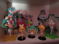 Набор фигурок Мику Хацунэ / Miku Hatsune 3шт set1 (9см, пакет