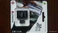 Kingston Карта памяти Micro SD 32GB Class 10 Canvas Select Plus A1 (100 Mb/s) + SD адаптер #20, Виктор А.