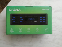 Автомагнитола Digma MCP-225B Bluetooth, USB, AUX, синяя подсветка #19, константин ч.