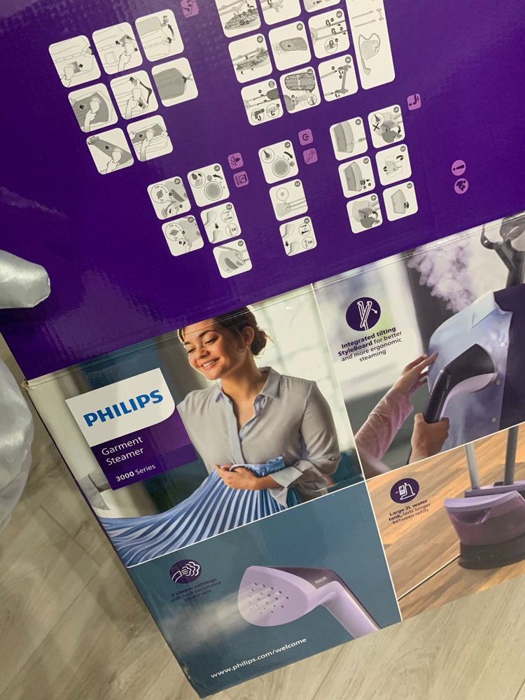 Вертикальный отпариватель Philips STE3160/30 купить на OZON по низкой ...