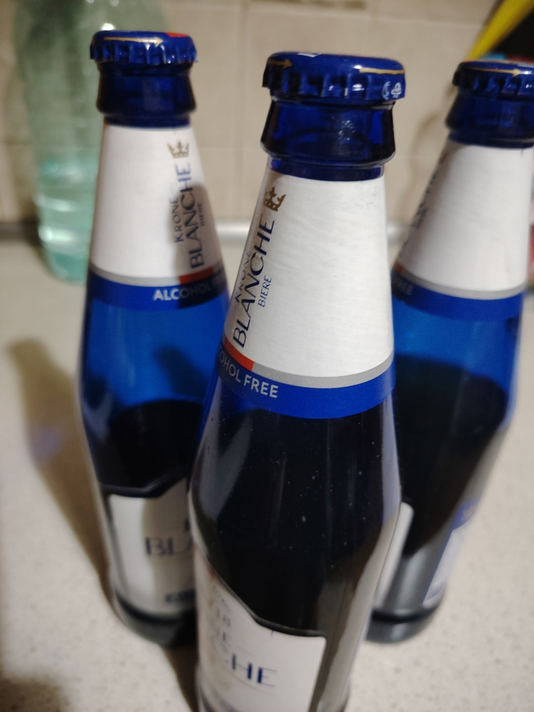 Пивной напиток Krone Blanche Biere Alcohol Free безалкогольный, 20 шт ...