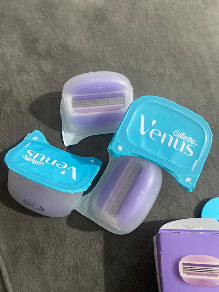 Сменные кассеты для бритвы Gillette Venus Breeze (cо встроенными ...
