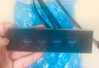 Фронтальная панель 5.25" Exegate U5H-614, 2xUSB3.0+2xUSB2.0, черный (EX269460RUS) #4, Овчаров Сергей Эдуардович