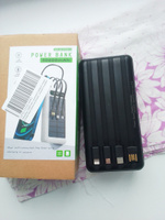 Повербанк 50000 mah с солнечной зарядкой, мощный Power Bank/солнечная батарея / внешний аккумулятор со встроенными кабелями Usb, Lightning, Type-C, Micro usb #41, Роман К.