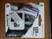 Kingston Карта памяти Micro SD 128GB Canvas Select Plus (100 Mb/s) + SD адаптер / SDCS2/128GB #24, валерий ж.