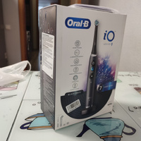 Электрическая зубная щетка ORAL-B iO Series 9 Black Onyx с инновационной магнитной технологией, 7 режимов, цветной дисплей, премиальный дорожный футляр c функцией зарядки #31, Andrey b.