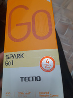 Tecno Смартфон SPARK Go 1 Ростест (EAC) 4/128 ГБ, черный #32, Гульсина Г.