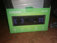 Автомагнитола Digma MCP-225B Bluetooth, USB, AUX, синяя подсветка #14, бронислав к.