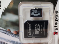 Kingston Карта памяти Micro SD 64GB Canvas Select Plus SD адаптер/ SDCS2/64GB #18, Владимир С.