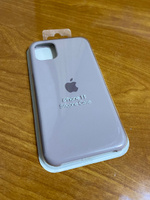 Силиконовый чехол на Айфон 11 с логотипом / Silicone Case iPhone 11  #47, Наталия А.