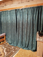 Curtain & Textile Комплект штор Домашней волшебнице 230х500см, изумрудный #97, Татьяна Р.