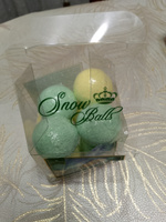 Набор шипучих бомбочек для ванн Snow balls "Шампанское" в подарочной упаковке - 4 шт #19, Галина Я.