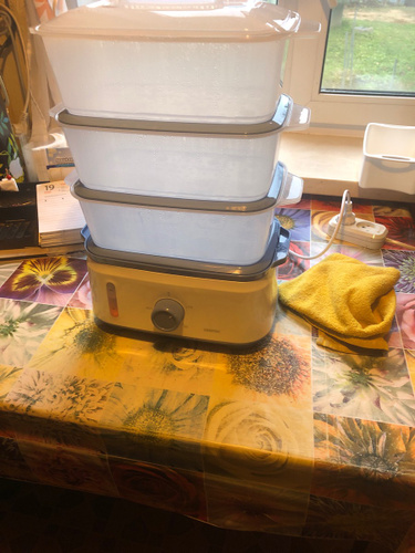 Пароварка Centek CT-1462 механическое управление, 3 шт ярусов, Чаша для ...