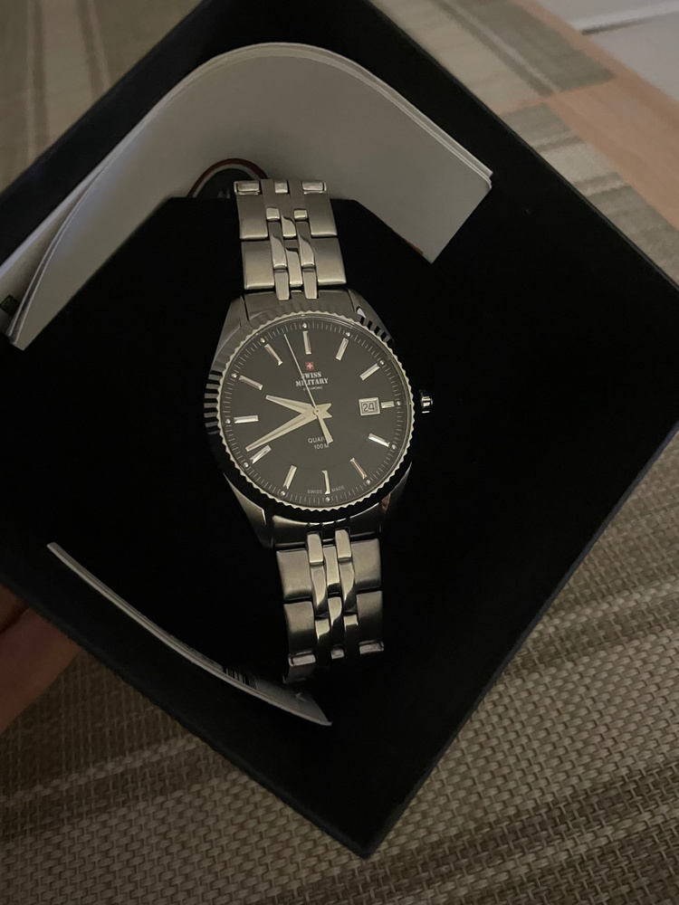 Swiss Military Orologio Uomo SM34065ST-6M | Cassa In Acciaio, Quadrante Blu, Quarzo, Impermeabile 50m - 4